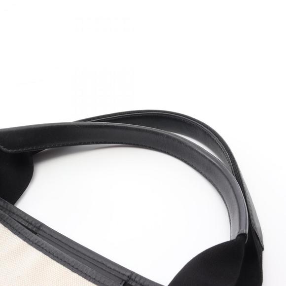 Balenciaga Navy Cabas Medium Tote Bag, Canvas and Leather, Women's, White/Bla... - Picture 11 of 11